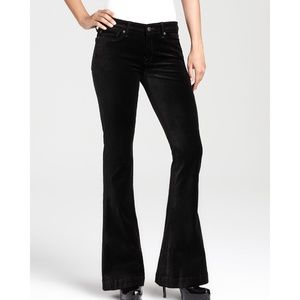 7 For All Mankind Flared Velvet Pants